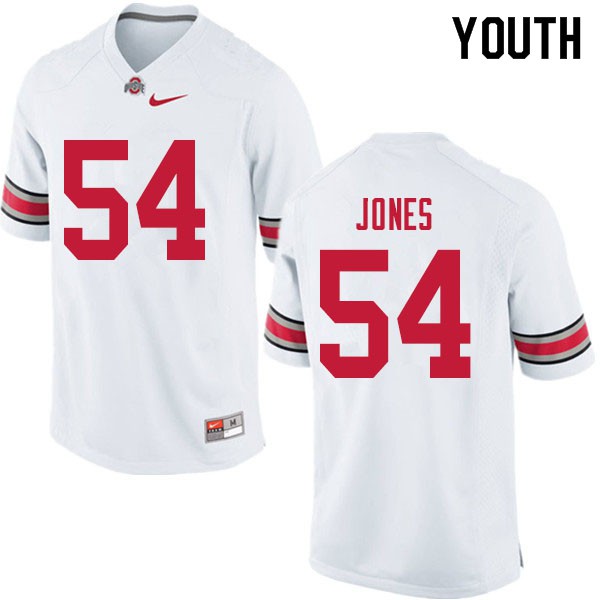 Ohio State Buckeyes #54 Matthew Jones Youth Player Jersey White OSU34855